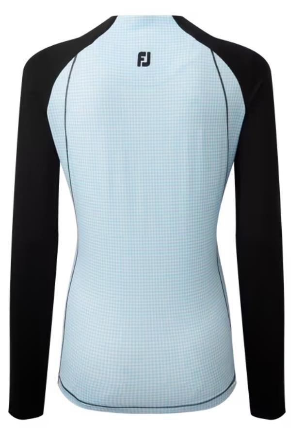 FootJoy Houndstooth Printed damtröja, black/blue houndstooth