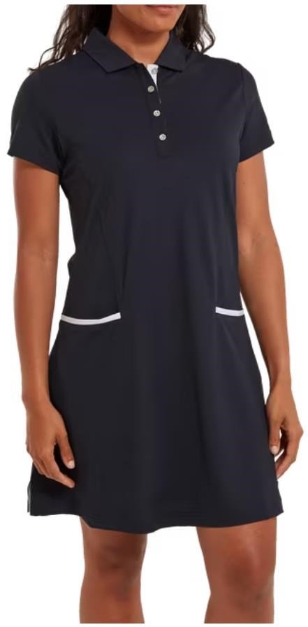 FootJoy Golf ladies dress 2023 dam golfklänning, navy/white