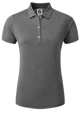 FootJoy Heather Self-Collar Lisle dampolo, svart
