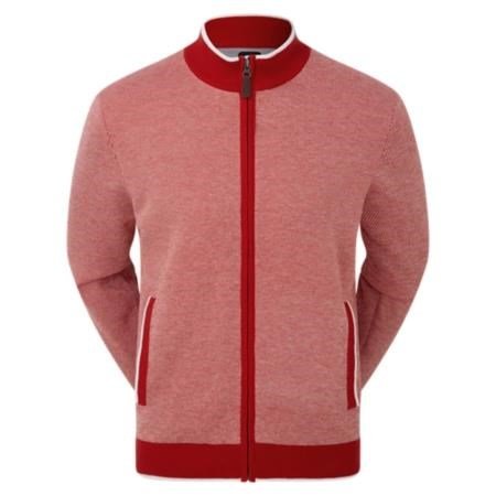 FootJoy Full-Zip Lined herr mikina, röd