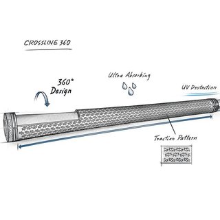 Lamkin Crossline 360 grip, standard, grå/svart
