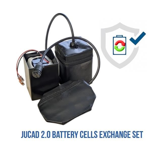 JuCad 2.0 Powerpack replace kit system no control-unit for self-mount inkl. small battery cells case and cover