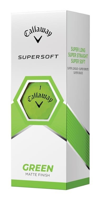 Callaway Supersoft Matte golfbollar, gröna