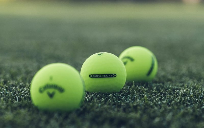 Callaway Supersoft Matte golfbollar, gröna