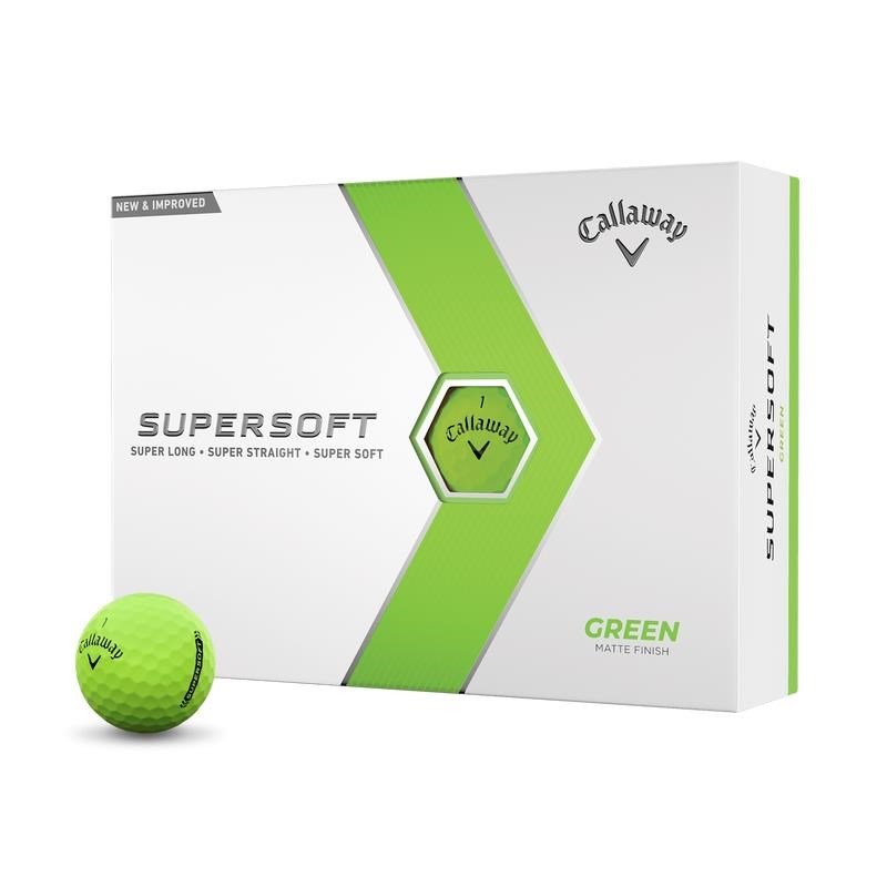 Callaway Supersoft Matte golfbollar, gröna