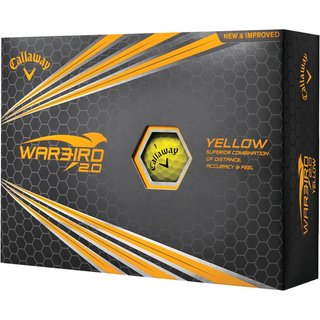Callaway Warbird 2.0 golfbollar, gula