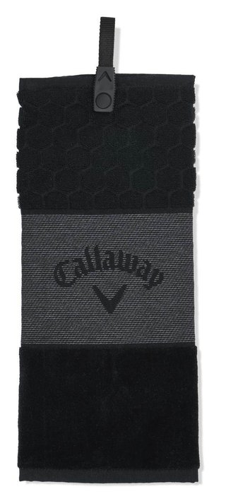 Callaway Tri-Fold 23 golfhandduk 16"x21" (40x53 cm), svart