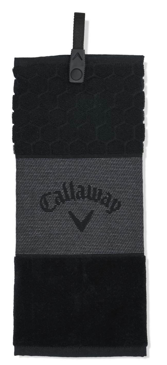 Callaway Tri-Fold 23 golfhandduk 16"x21" (40x53 cm), svart