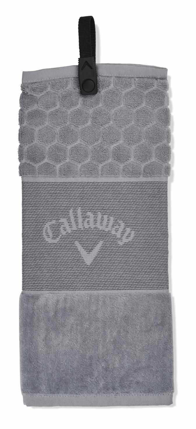 Callaway Tri-Fold 23 golfhandduk 16"x21" (40x53 cm), silver