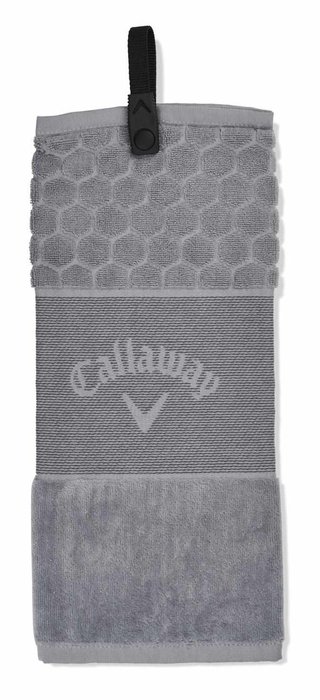 Callaway Tri-Fold 23 golfhandduk 16"x21" (40x53 cm), silver