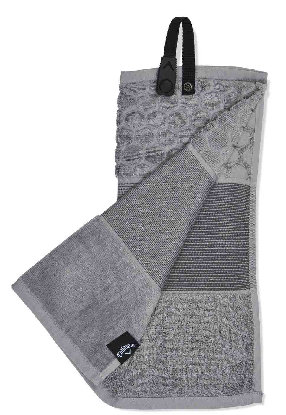 Callaway Tri-Fold 23 golfhandduk 16"x21" (40x53 cm), silver