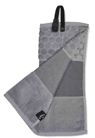 Callaway Tri-Fold 23 golfhandduk 16"x21" (40x53 cm), silver