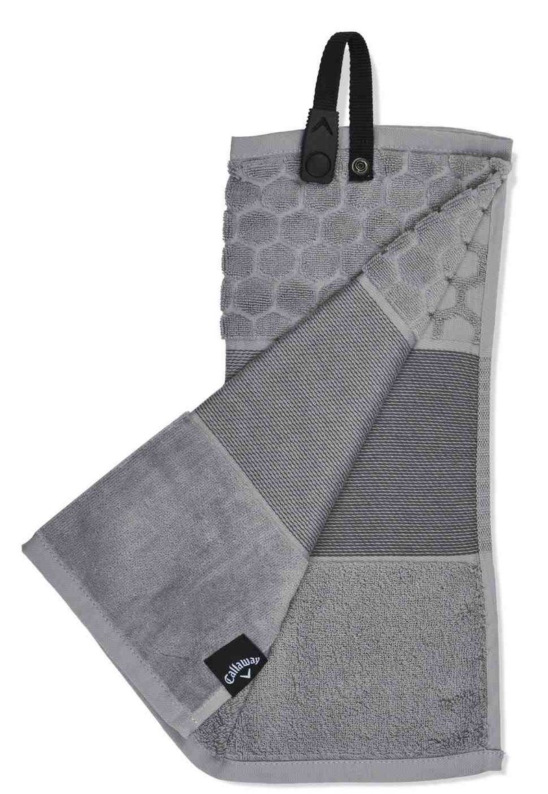 Callaway Tri-Fold 23 golfhandduk 16"x21" (40x53 cm), silver