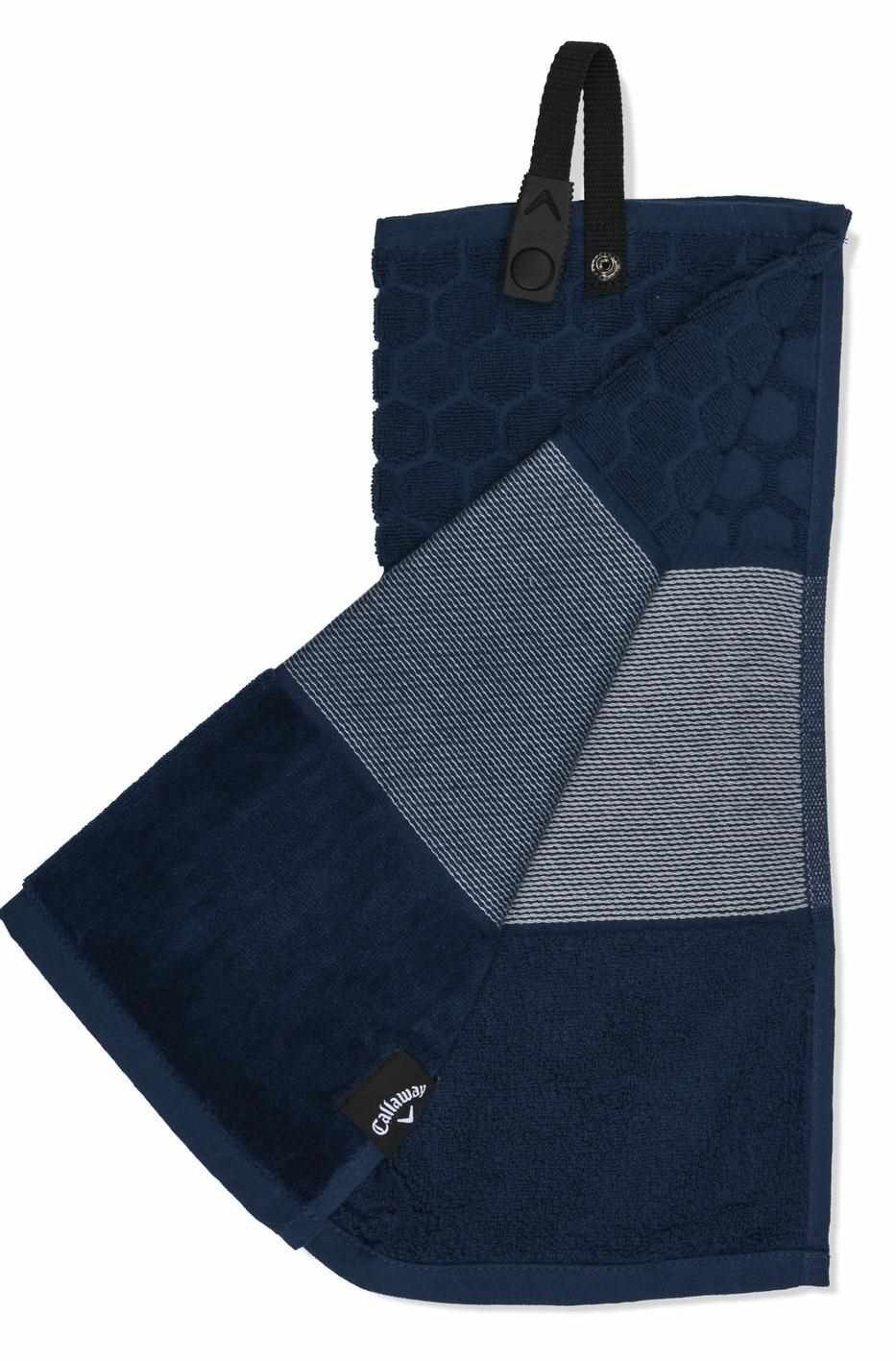 Callaway Tri-Fold 23 golfhandduk 16"x21" (40x53 cm), marinblå