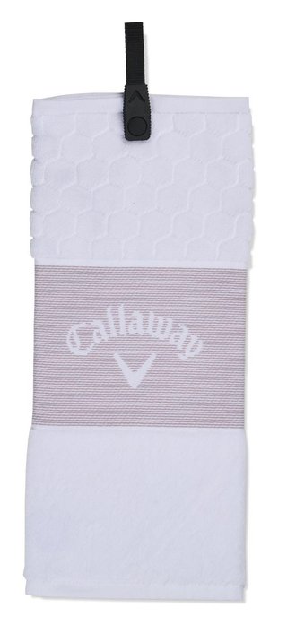 Callaway Tri-Fold 23 golfhandduk 16"x21" (40x53 cm), mauve/vit