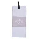 Callaway Tri-Fold 23 golfhandduk 16"x21" (40x53 cm), mauve/vit