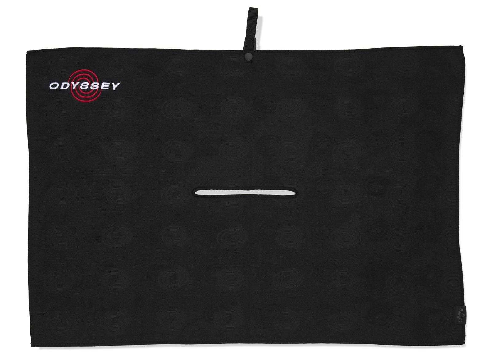 Odyssey Microfiber golfhandduk 30"x20" (76x50cm), svart