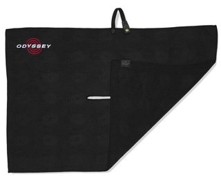 Odyssey Microfiber golfhandduk 30"x20" (76x50cm), svart