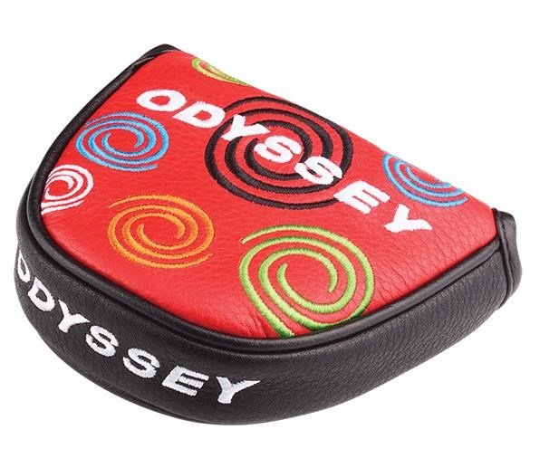 Odyssey Tour Swirl Putter Headcover, röd, mallet