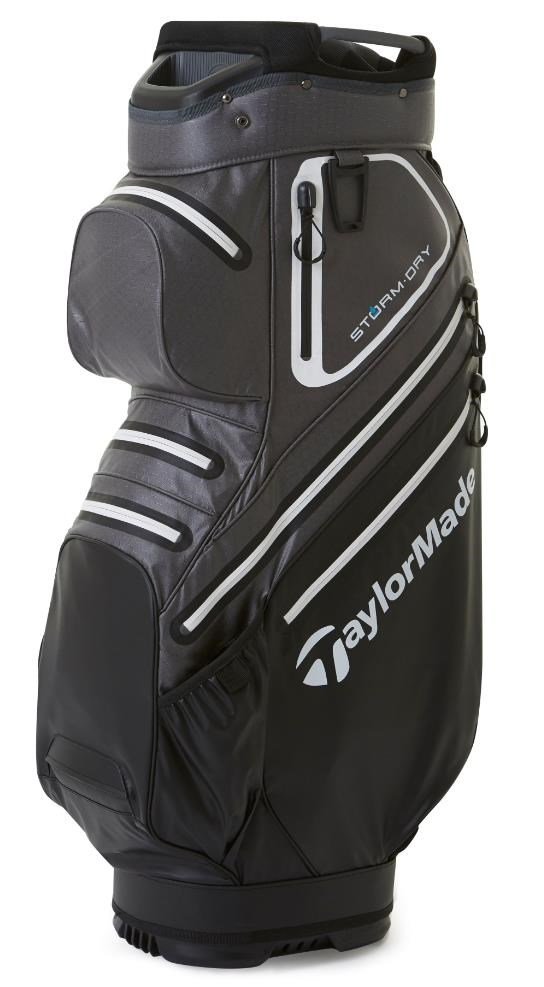 TaylorMade Storm-Dry Waterproof cart bag, svart/grå
