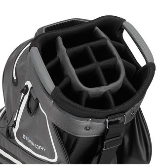 TaylorMade Storm-Dry Waterproof cart bag, svart/grå