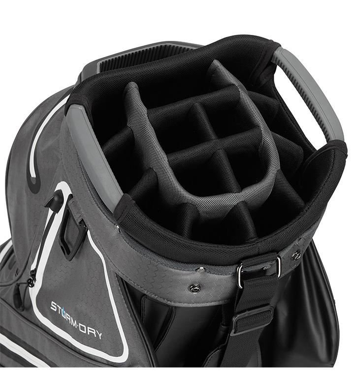 TaylorMade Storm-Dry Waterproof cart bag, svart/grå