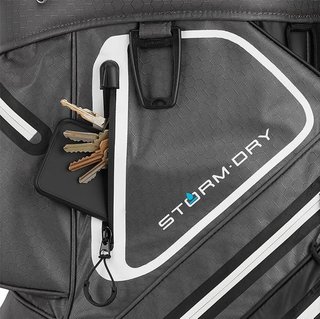 TaylorMade Storm-Dry Waterproof cart bag, svart/grå