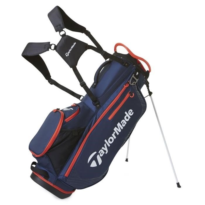 TaylorMade Pro standbag, marinblå/röd