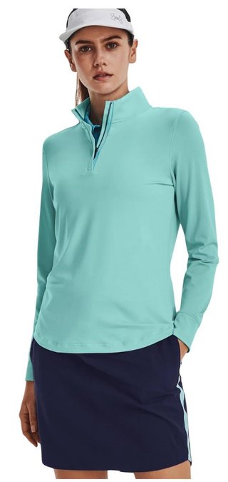 Under Armour Playoff 1/4 Zip dam sweatshirt, blå