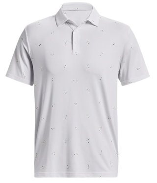 Under Armour Playoff 3.0 Printed herr polo, white/static blue