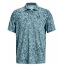 Under Armour Playoff 3.0 Printed herr polo, still water/static blue