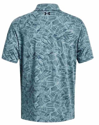 Under Armour Playoff 3.0 Printed herr polo, still water/static blue