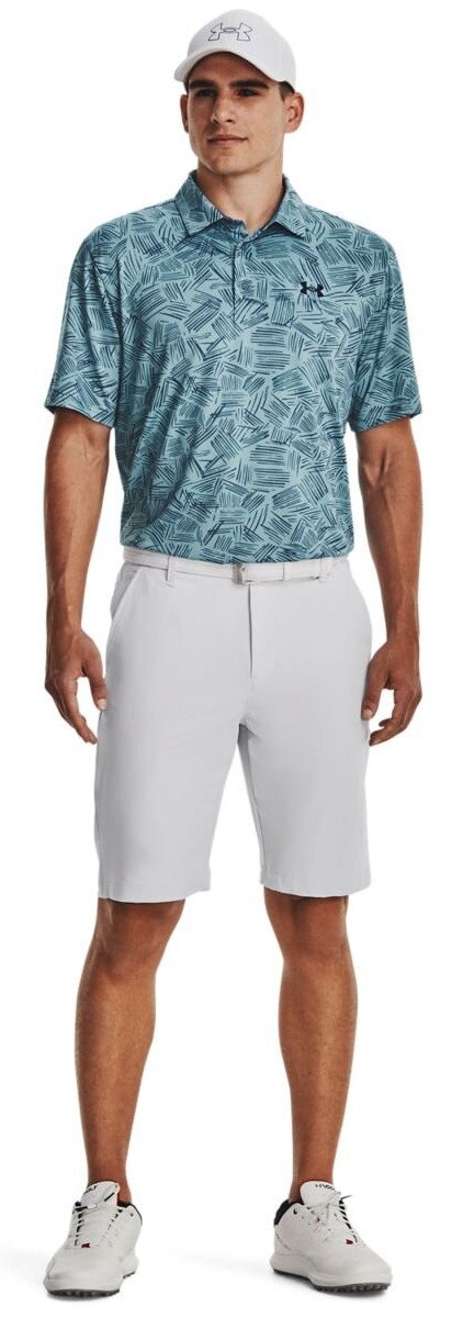 Under Armour Playoff 3.0 Printed herr polo, still water/static blue