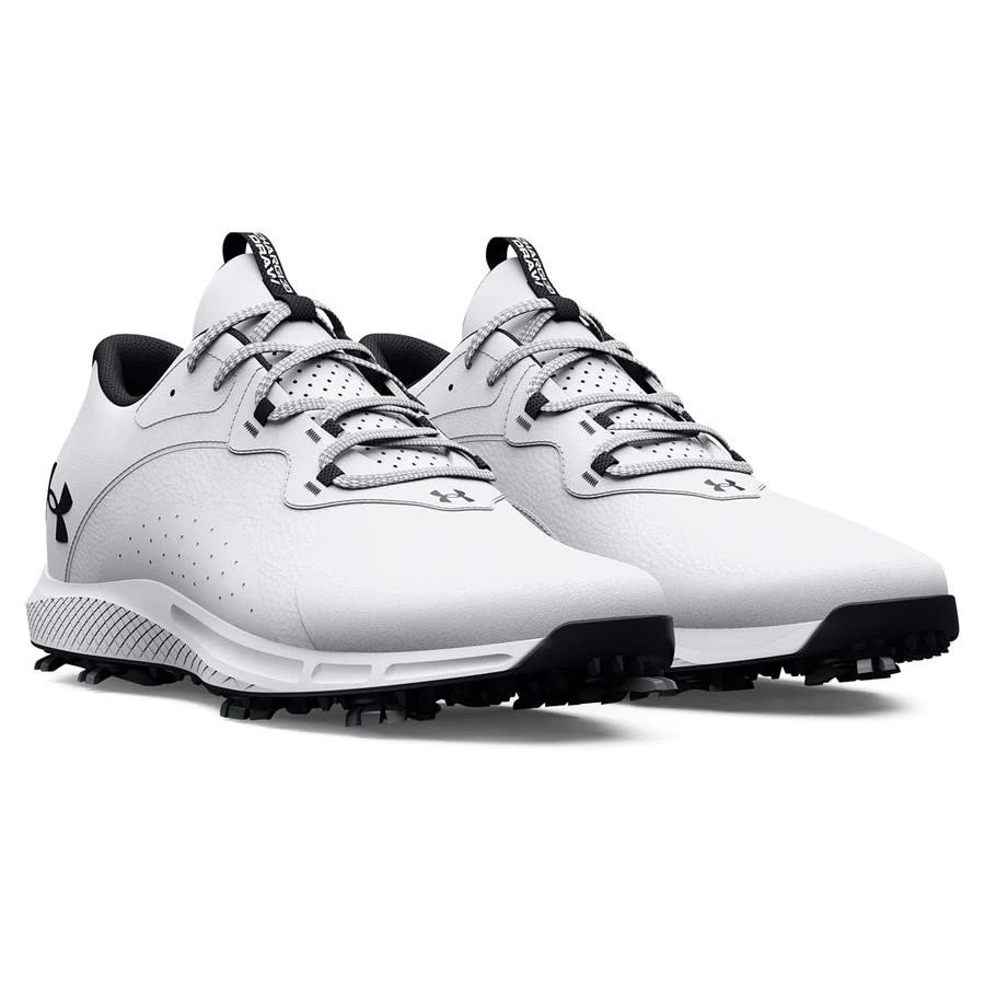 Under Armour Charged Draw 2 herr golfskor, vita