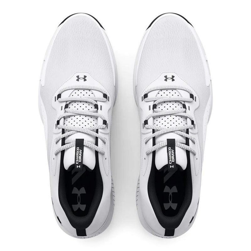 Under Armour Charged Draw 2 herr golfskor, vita