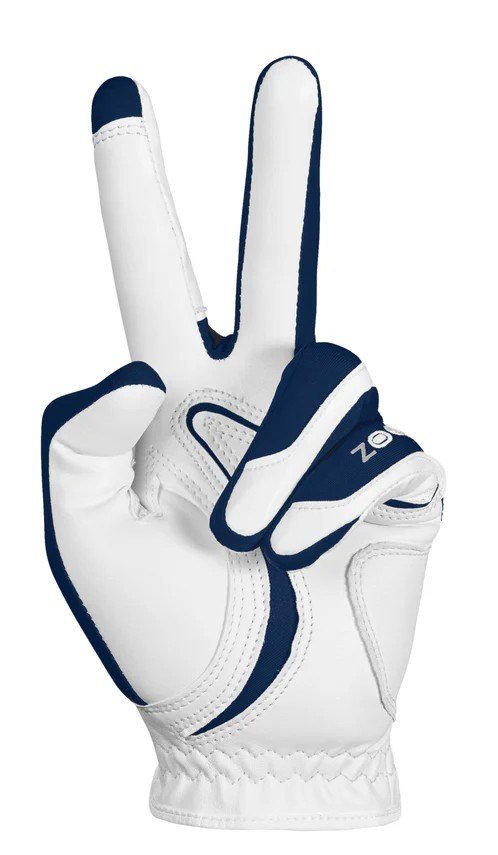 Zoom Zoom Hybrid herr golfhandske, vit/blå