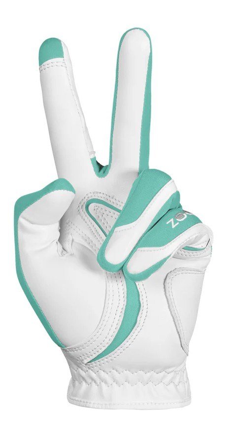 Zoom Zoom Hybrid damgolfhandske, vit/mint