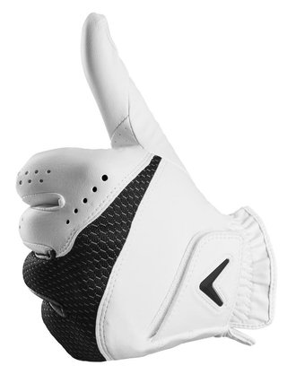Callaway Weather Spann herr golfhandske, vit