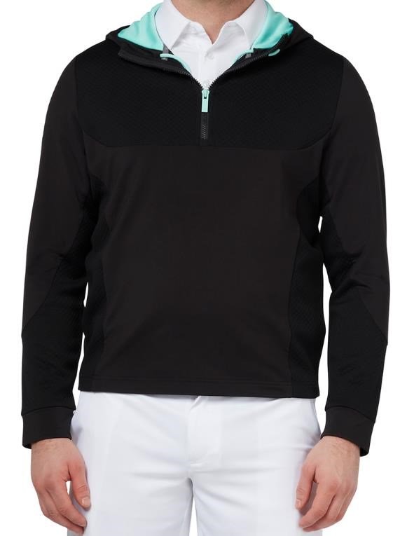 Callaway Mixed Media Technical herr hoodie, caviar
