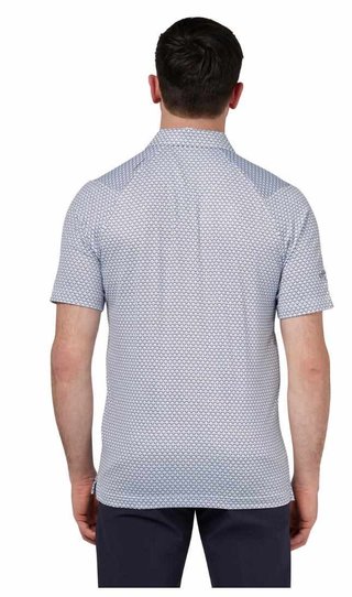 Callaway Trademark Ombre Chev Print herr polo, bright white