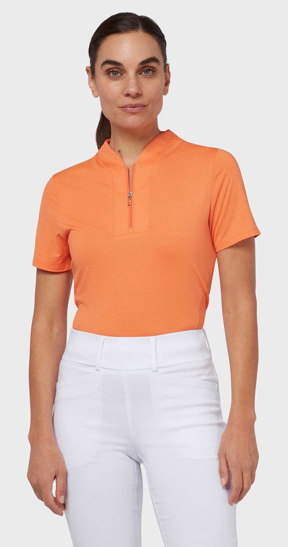 Callaway Tonal Heather dam polo, nectarine heather