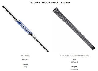 Titleist 620 MB herr järn, stål