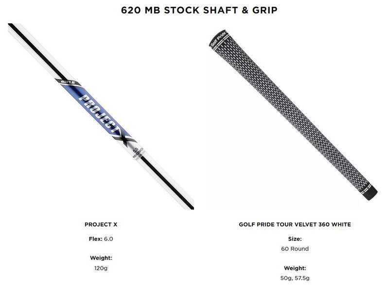 Titleist 620 MB herr järn, stål