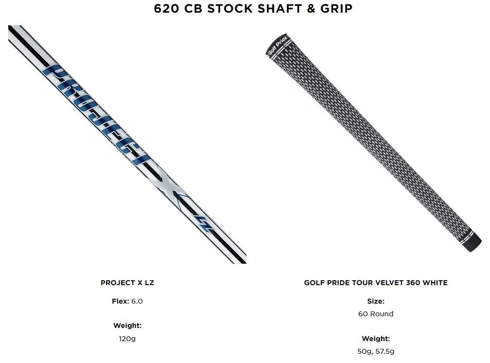Titleist 620 CB herr järn, stål