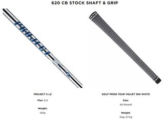Titleist 620 CB herr järn, stål