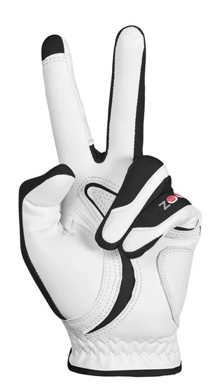 Zoom Zoom Hybrid herr golfhandske, vit/svart/röd