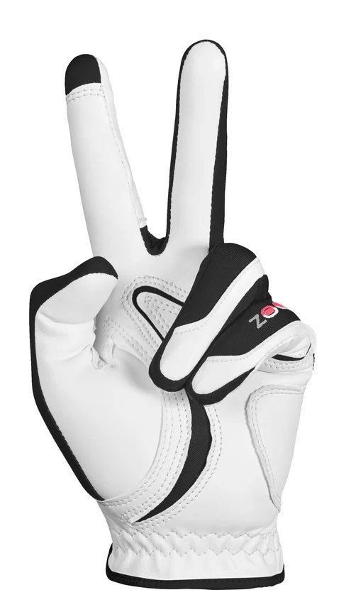 Zoom Zoom Hybrid herr golfhandske, vit/svart/röd
