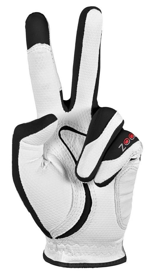 Zoom Zoom Weather Junior golfhandske, vit/svart