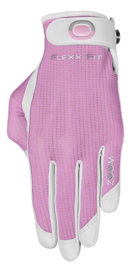 Zoom Zoom Sun Style damgolfhandske, vit/rosa