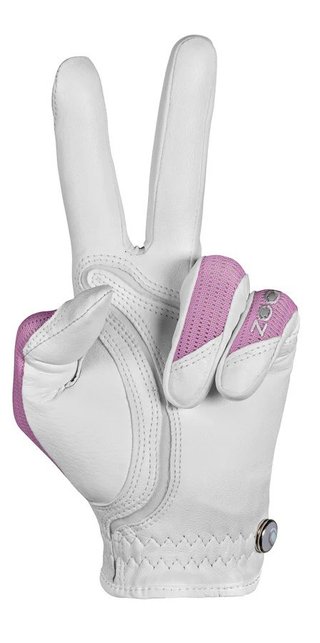 Zoom Zoom Sun Style damgolfhandske, vit/rosa